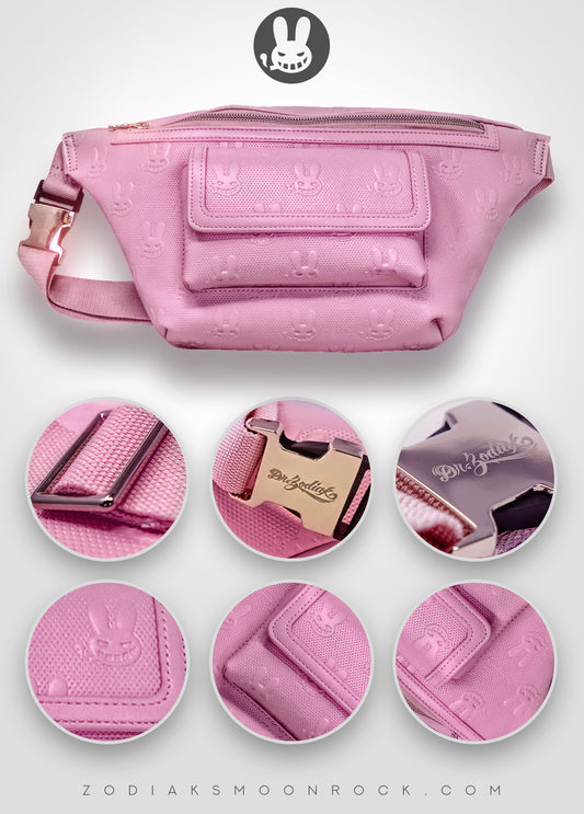 Dr. Zodiak's Moonrock Limited Edition Leather Cross Body Bag - Pink
