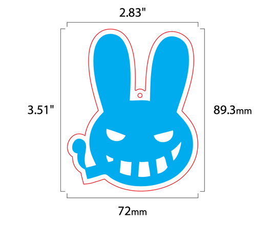 Baby Blue Smoking Bunny  - Air Fresheners By Dr. Zodiak's Moonrock - Cherry