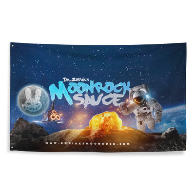 Dr. Zodiak's Moonrock - Astro Flag - 34x56 *inches