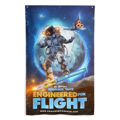 Dr. Zodiak's Moonrock - Engineered For Flight - Flag - 34x56 *inches