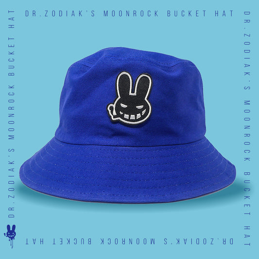 Dr. Zodiak's Smoking Bunny Bucket Hat  - Blue