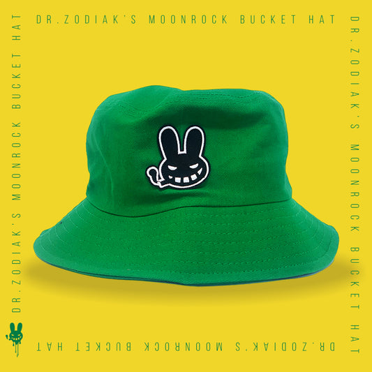 Dr. Zodiak's Smoking Bunny Bucket Hat  - Green