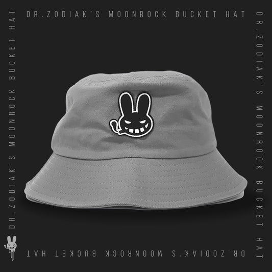 Dr. Zodiak's Smoking Bunny Bucket Hat  - Light Gray