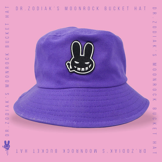 Dr. Zodiak's Smoking Bunny Bucket Hat  - Purple
