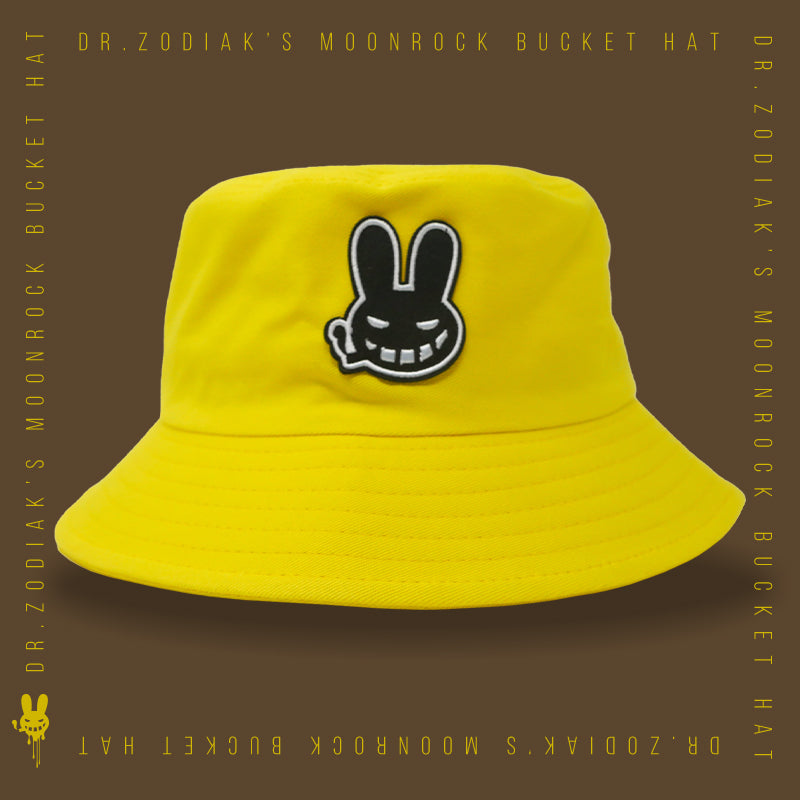 Dr. Zodiak's Smoking Bunny Bucket Hat  - Yellow