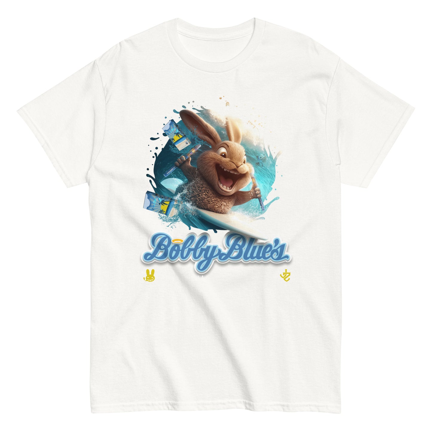 Bobby Blue's Surfing Bunny Tee by Dr. Zodiak's Moonrock