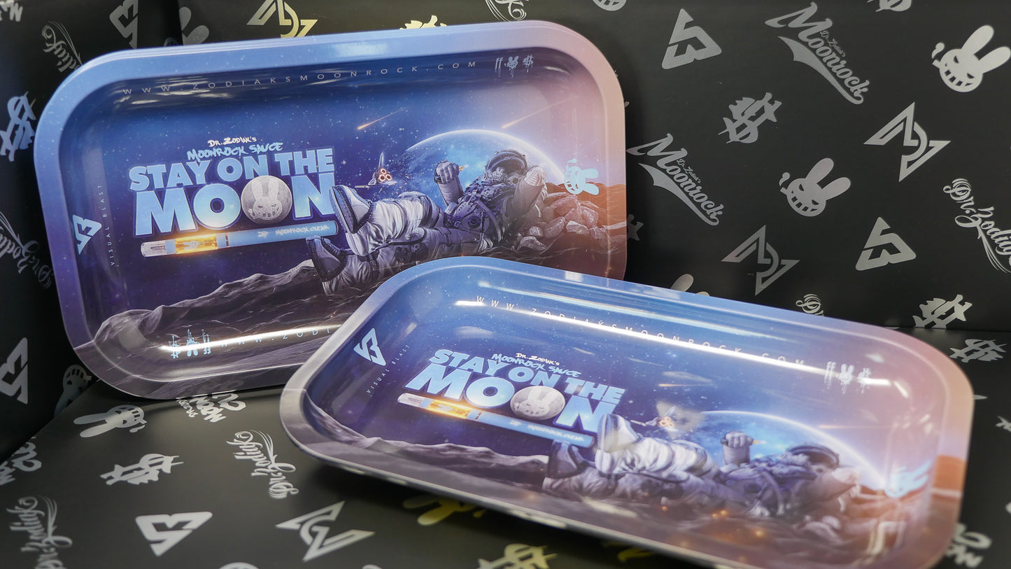 Dr.Zodiak's Moonrock Rolling Tray - Stay On The Moon