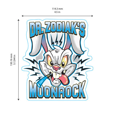 Dr. Zodiak's Moonrock - Crazy Bunny Sticker
