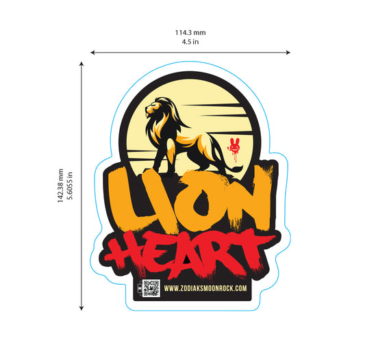 Dr. Zodiak's Moonrock - Lion Heart Sticker