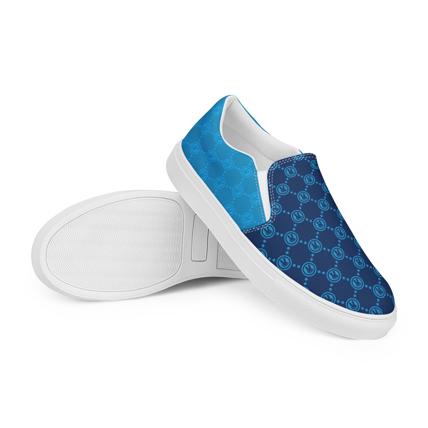 Dr. Zodiak's Moonrock - Blue Slip-On Canvas Shoes