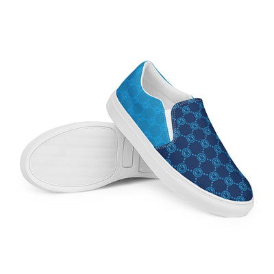 Dr. Zodiak's Moonrock - Blue Slip-On Canvas Shoes