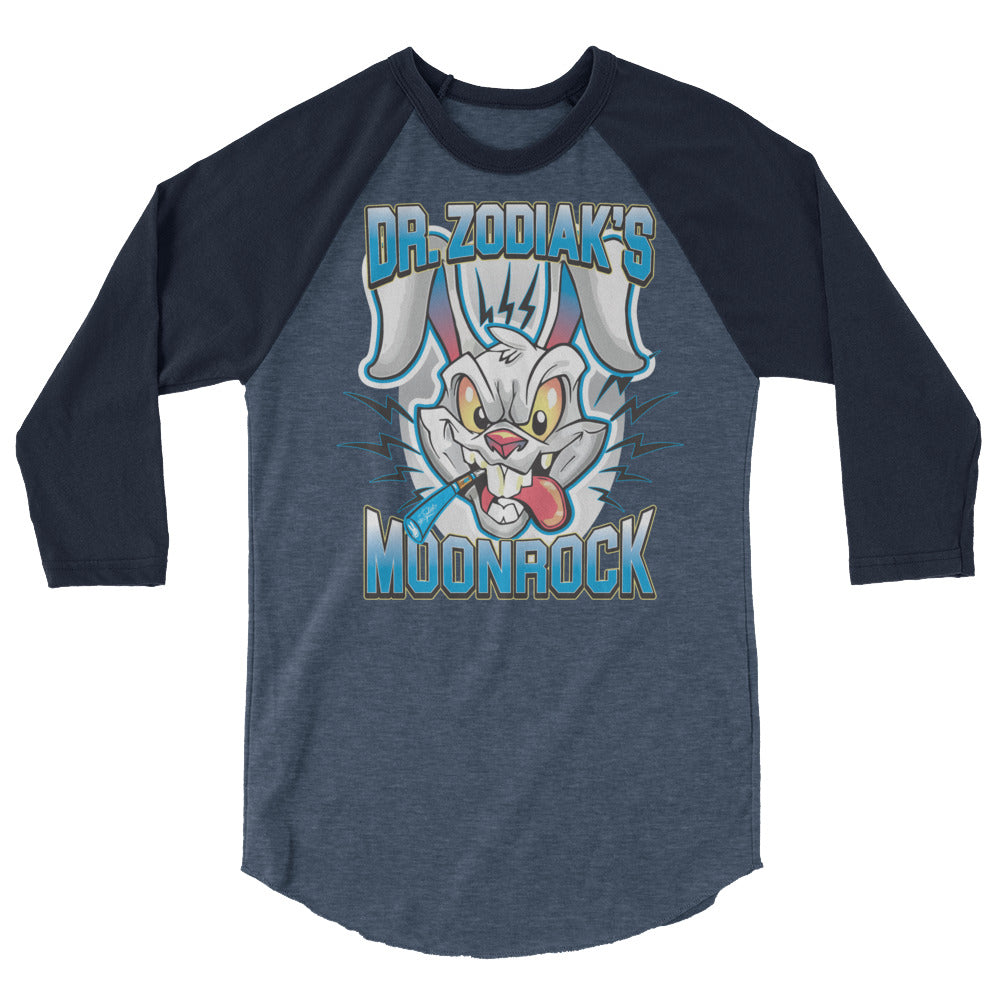 Dr. Zodiak's Moonrock  Crazy Bunny - 3/4 sleeve raglan shirt